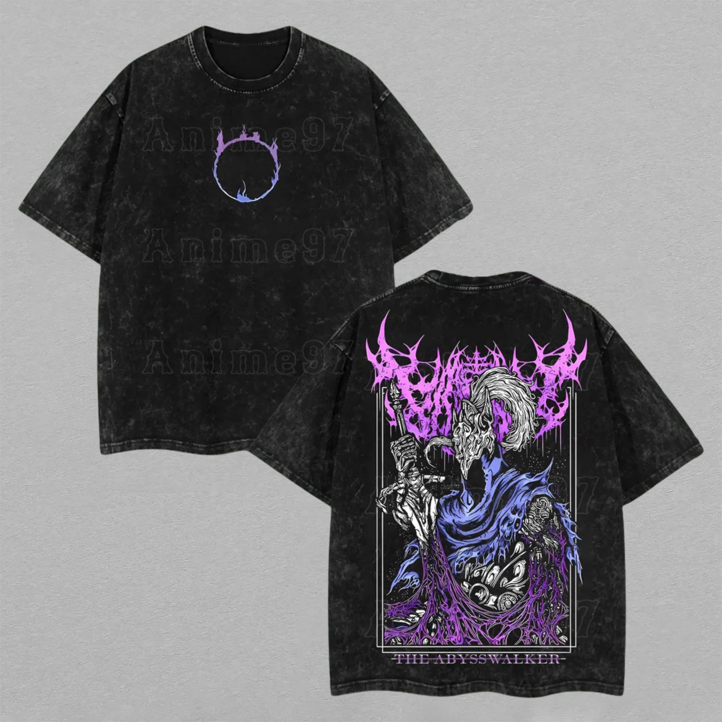 Knight Artorias Dark Souls Abysswalker | Retro Vintage Washed T-Shirt | Limited Edition Oversized Streetwear