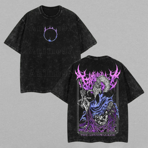 Knight Artorias Dark Souls Abysswalker | Retro Vintage Washed T-Shirt | Limited Edition Oversized Streetwear