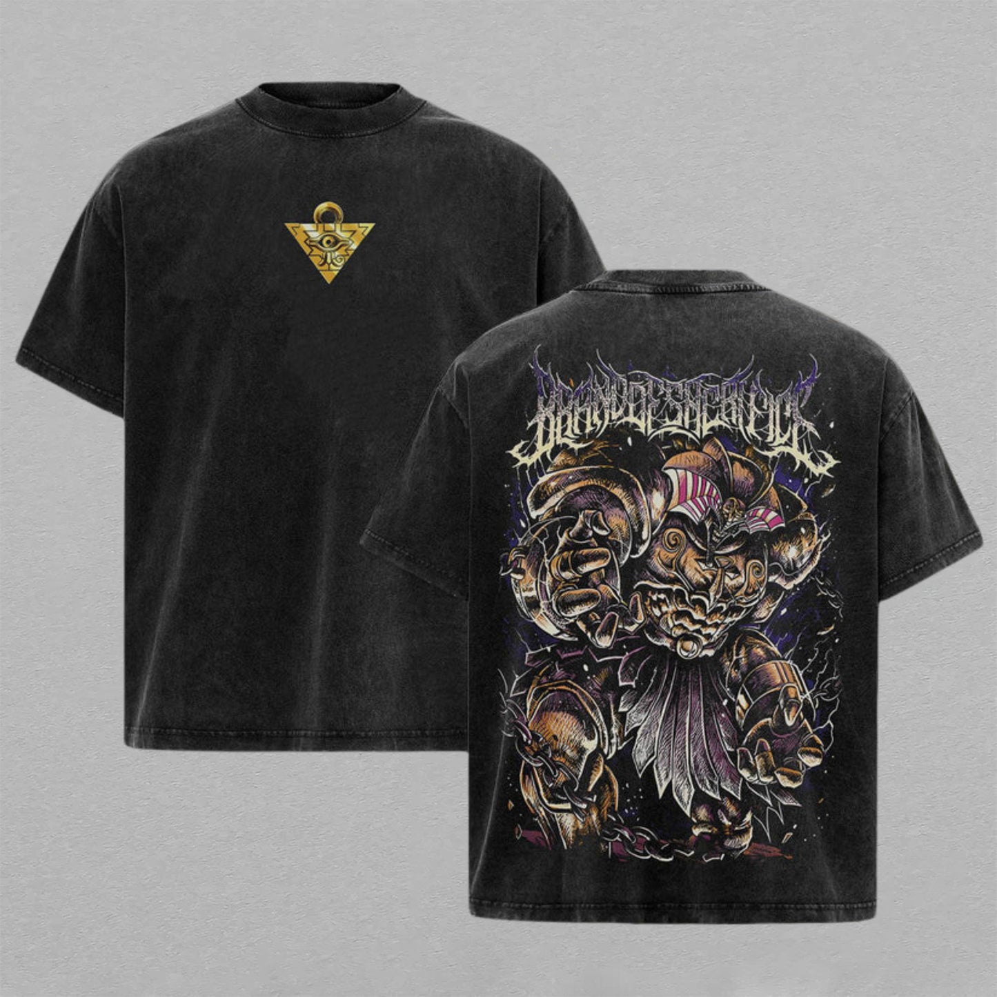 Exodia The Forbidden One Yu-Gi-Oh! | Retro Vintage Washed T-Shirt | Limited Edition Oversized Streetwear