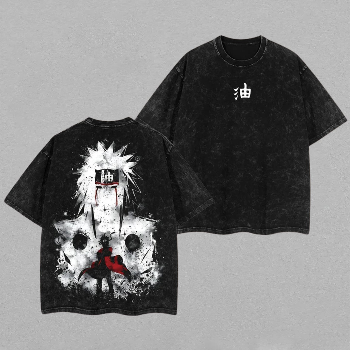 Itachi Uchiha Naruto Akatsuki Mangekyo | Retro Vintage Washed T-Shirt | Limited Edition Oversized Streetwear