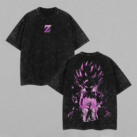 Son Gohan Beast Dragon Ball Super | Retro Vintage Washed T-Shirt | Limited Edition Oversized Streetwear