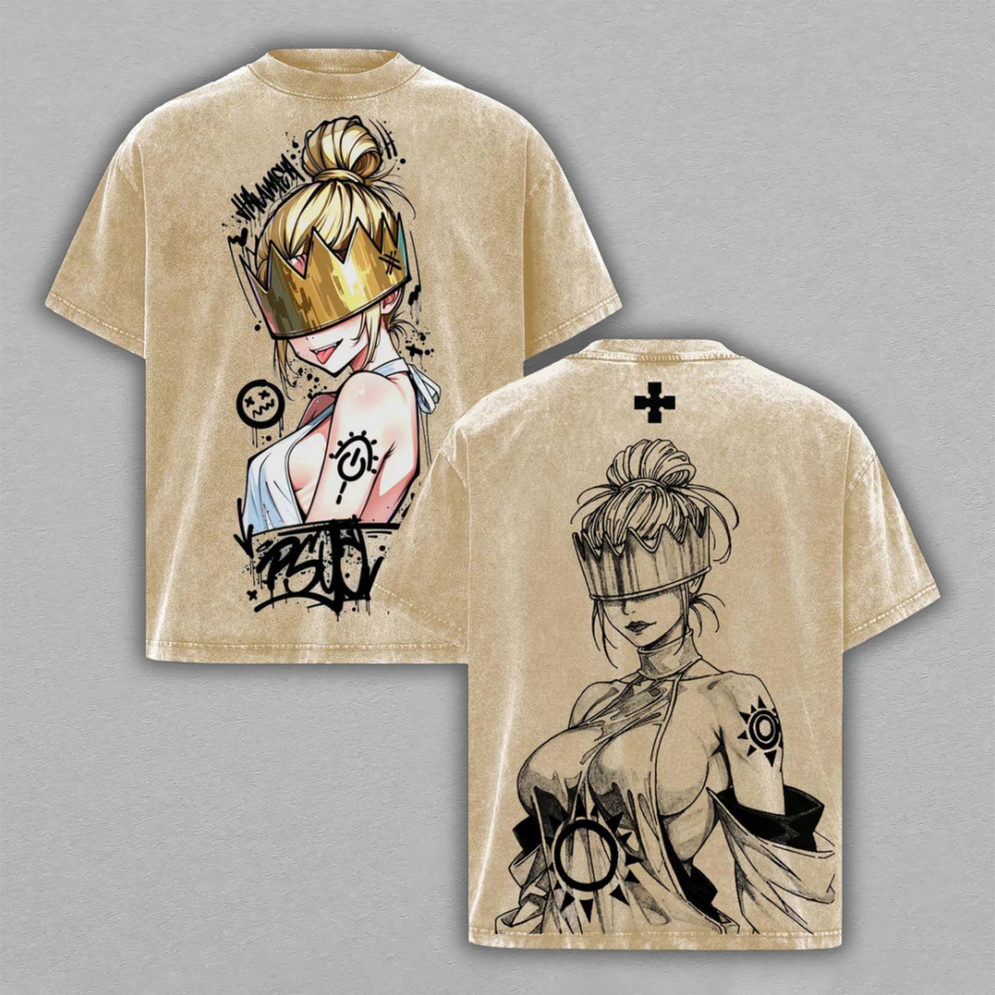 Fire Keeper Soul Dark Souls | Double-Sided Retro Vintage Washed T-Shirt | Limited Edition Streetwear