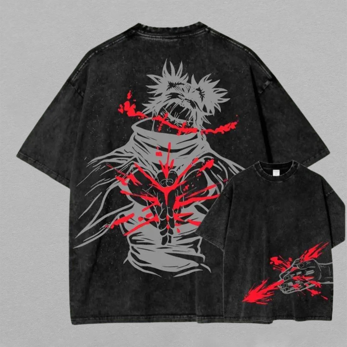 Choso Jujutsu Kaisen Blood Manipulation | Retro Vintage Washed T-Shirt | Limited Edition Oversized Streetwear