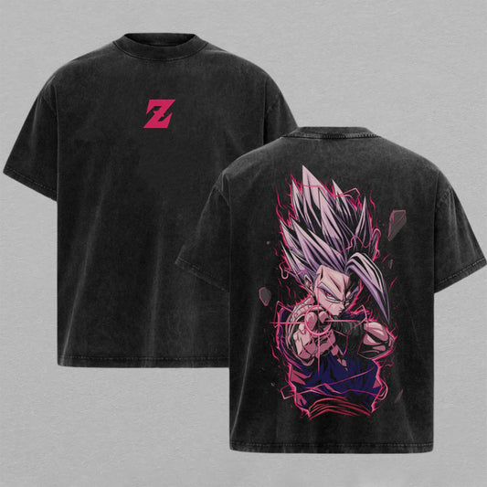 Gohan Beast Dragon Ball Super | Retro Vintage Washed T-Shirt | Limited Edition Oversized Streetwear