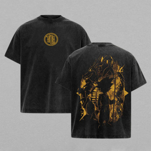 Kid Goku & Shenron Dragon Ball | Retro Vintage Washed T-Shirt | Limited Edition Oversized Streetwear
