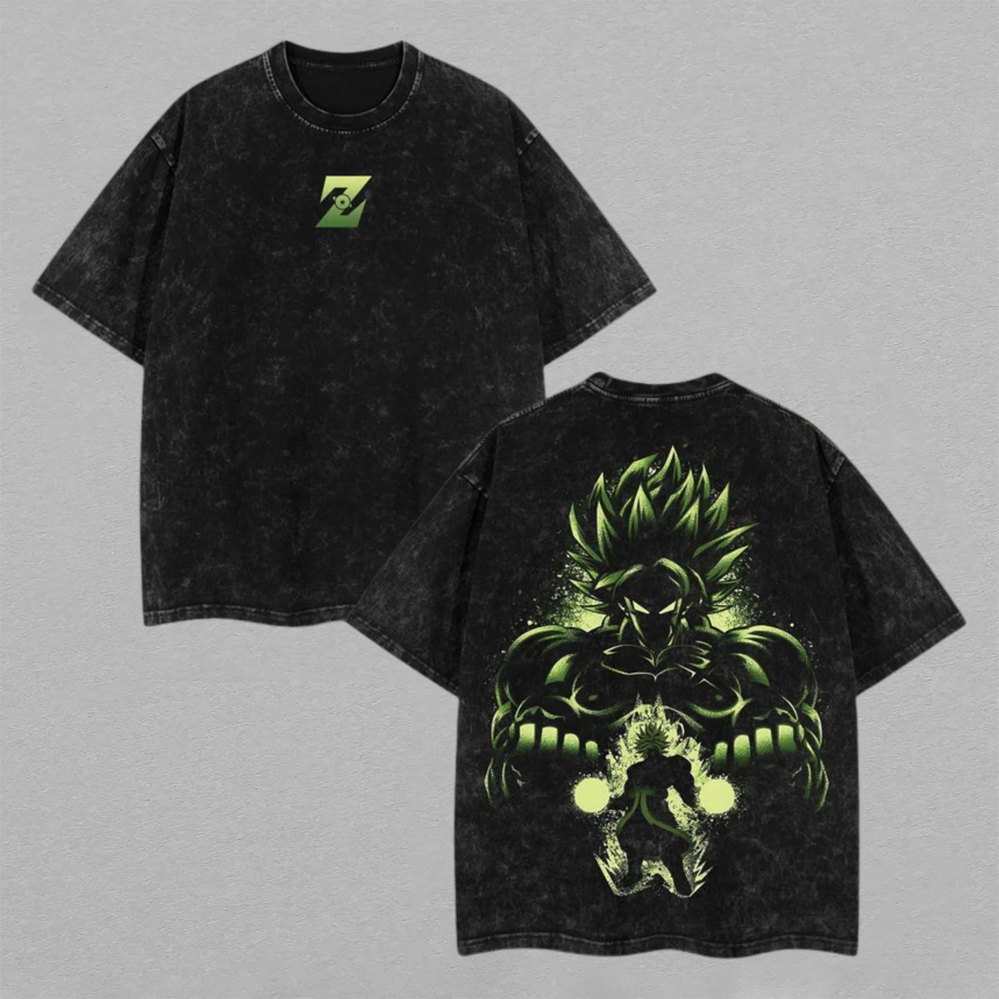 Broly Dragon Ball Z Power Unleashed | Retro Vintage Washed T-Shirt | Limited Edition Oversized Streetwear