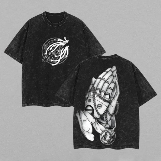 Alphonse Elric Fullmetal Alchemist Retro Vintage Washed T-Shirt Limited Oversized Streetwear Anime Graphic Tee Gift for FMA Fans