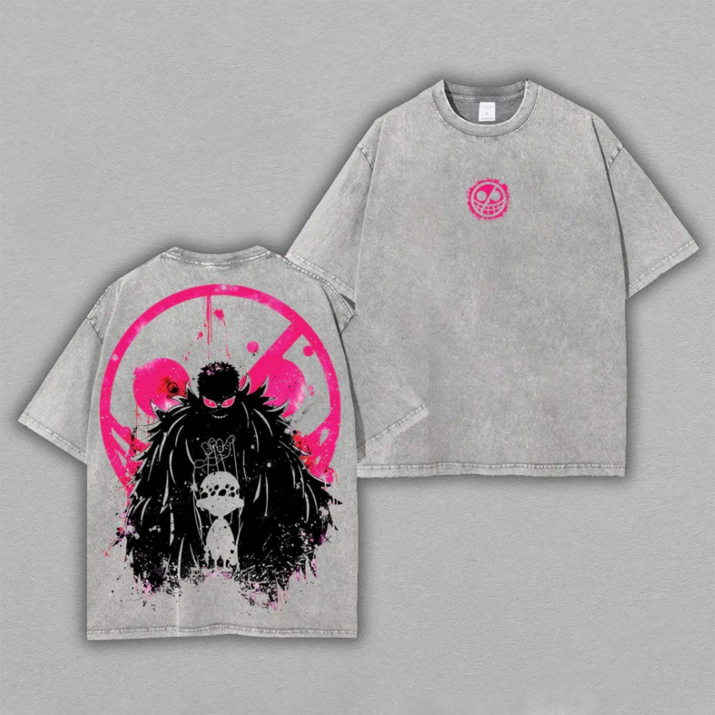 Bartholomew Kuma One Piece Nikyu Nikyu no Mi | Retro Vintage Washed T-Shirt | Limited Edition Oversized Streetwear