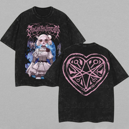 Skullpanda Pop Mart Designer Toy Retro Vintage Washed T-Shirt Limited Oversized Streetwear Graphic Tee Gift for Art Toy Fans