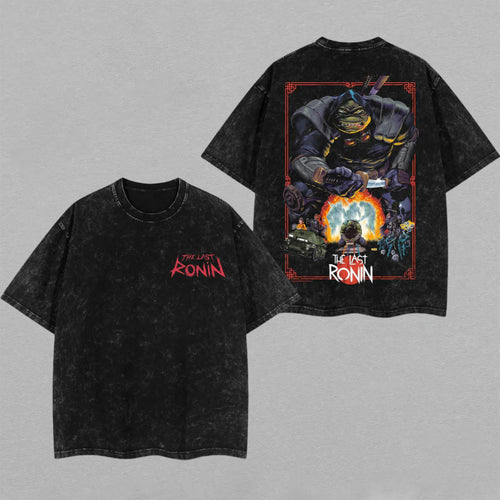 The Last Ronin TMNT Samurai Style | Retro Vintage Washed T-Shirt | Limited Edition Oversized Streetwear