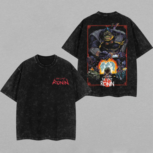 The Last Ronin TMNT Samurai Style | Retro Vintage Washed T-Shirt | Limited Edition Oversized Streetwear
