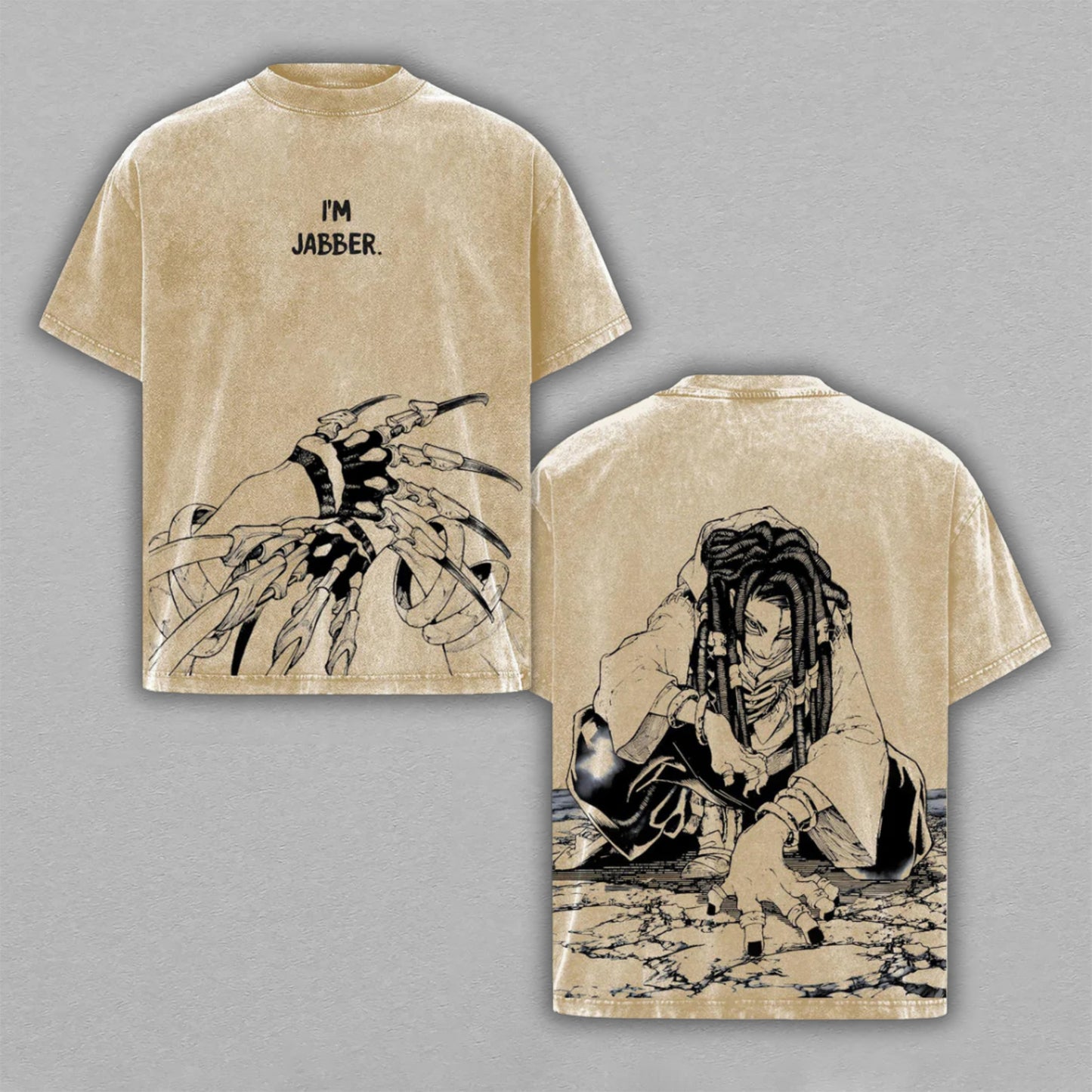 Asakura Yoh Shaman King Anime | Retro Vintage Washed T-Shirt | Limited Edition Oversized Streetwear