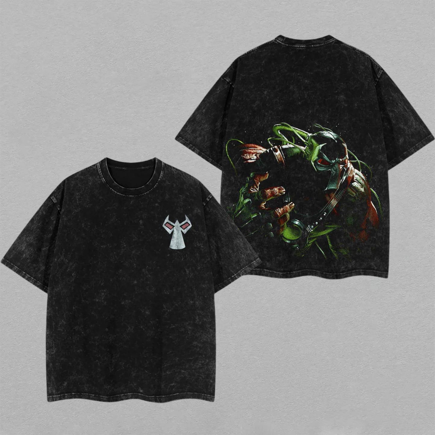 Bane DC Comics Gotham Villain Heavyweight | Retro Vintage Washed T-Shirt | Limited Edition Oversized Streetwear