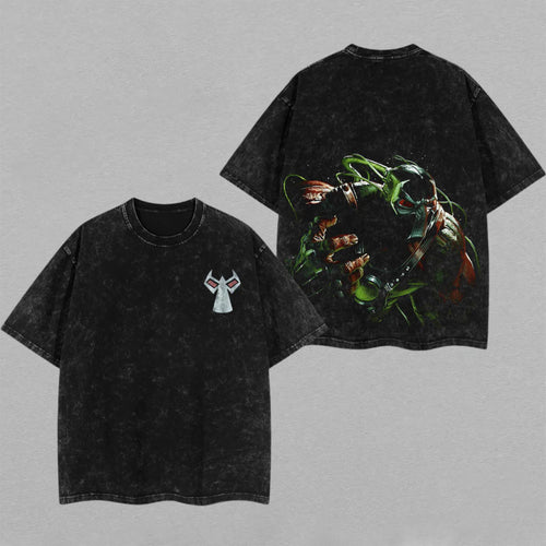 Bane DC Comics Gotham Villain Heavyweight | Retro Vintage Washed T-Shirt | Limited Edition Oversized Streetwear