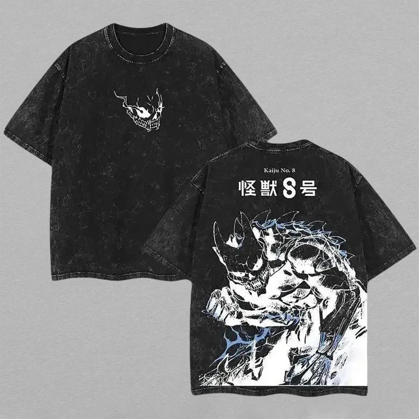 Kaiju No. 8 Kafka Hibino Defense Force | Retro Vintage Washed T-Shirt | Limited Edition Oversized Streetwear