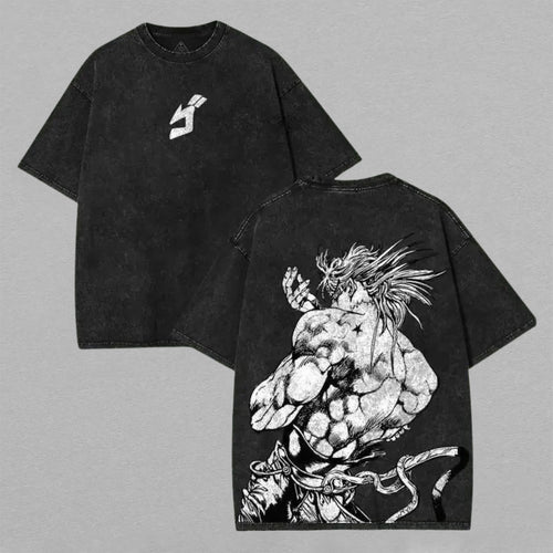 Dio Brando JoJo's Bizarre Adventure Villain | Retro Vintage Washed T-Shirt | Limited Edition Oversized Streetwear