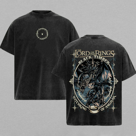 Witch-king of Angmar The Lord of the Rings | Retro Vintage Washed T-Shirt | Limited Edition Oversized Streetwear