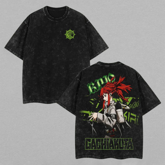 Eijiro Kirishima My Hero Academia Red Riot | Retro Vintage Washed T-Shirt | Limited Edition Oversized Streetwear