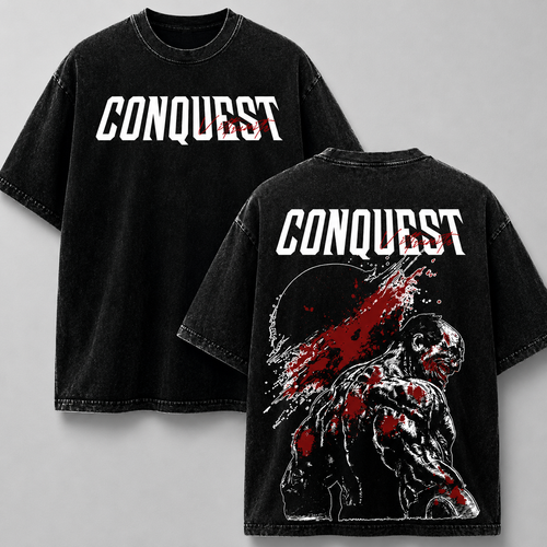 Conquest Bloody Viltrumite Warrior Washed T-shirt Limited Retro Vintage Oversized Streetwear Invincible Comic Graphic Tee Gift for Fans