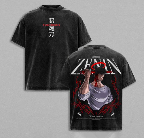 Toji Fushiguro Jujutsu Kaisen Heavenly Restriction | Retro Vintage Washed T-Shirt | Limited Edition Oversized Streetwear