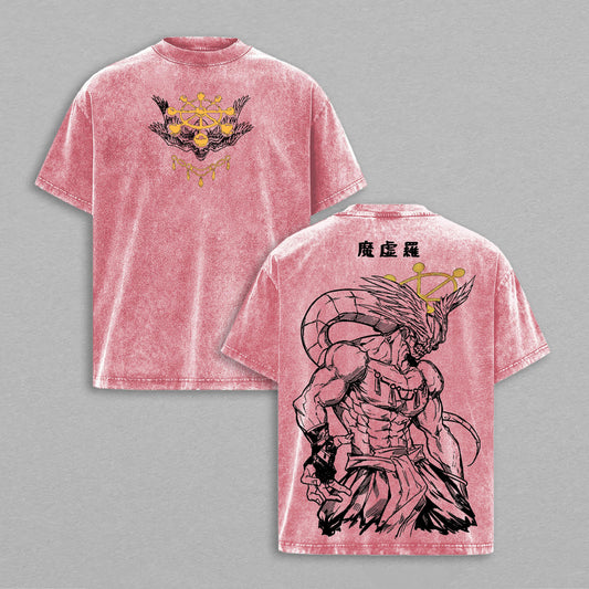 Majin Vegeta Demon Saiyan Warrior Dragon Ball Z Retro Vintage Washed Graphic T-Shirt - Limited Edition Streetwear Oversized Aesthetic Tee - Premium Prince of Destruction Gift