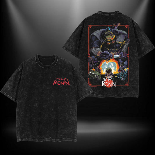 The Last Ronin Teenage Mutant Ninja Turtles Retro Vintage Washed Graphic T-Shirt - Limited Edition Streetwear Oversized Aesthetic Tee - Premium TMNT Samurai Style Apparel