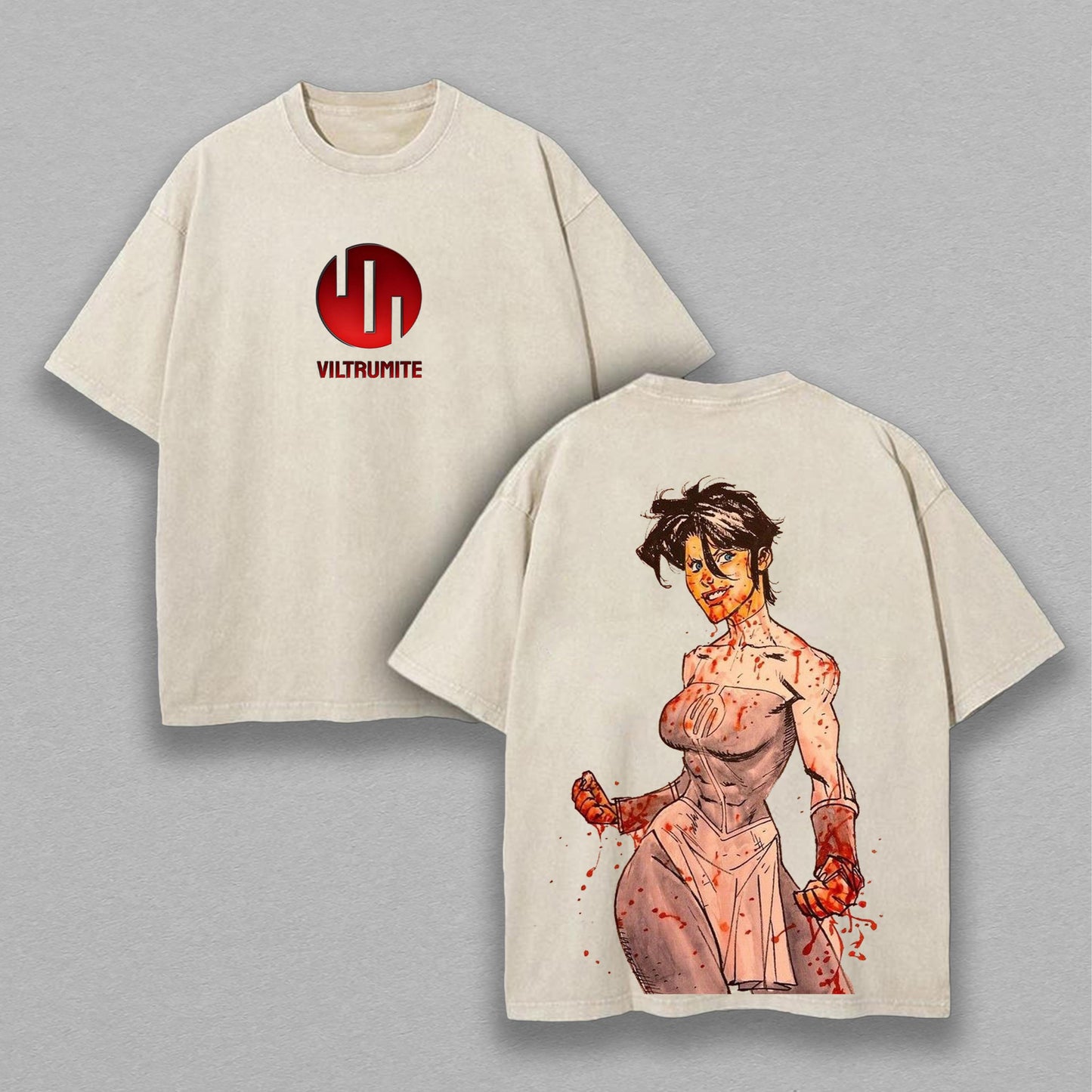 Anissa Invincible Viltrumite Warrior | Retro Vintage Washed T-Shirt | Limited Edition Oversized Streetwear