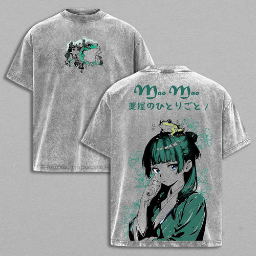 Maomao The Apothecary Diaries | Retro Vintage Washed T-Shirt | Limited Edition Oversized Streetwear