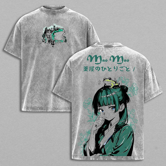 Maomao The Apothecary Diaries | Retro Vintage Washed T-Shirt | Limited Edition Oversized Streetwear