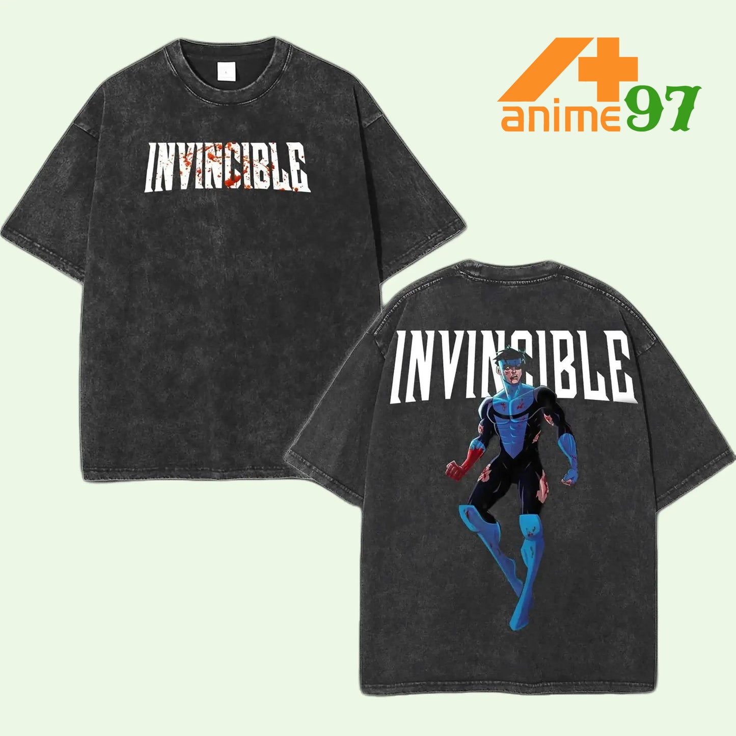 Retro Vintage Limited Invincible Superhero Graphic T-shirt Mark Grayson Action Pose Comic Style Tee for Men Women Gift for Invincible Fans