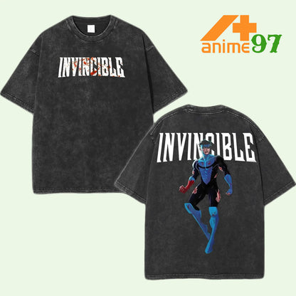 Retro Vintage Limited Invincible Superhero Graphic T-shirt Mark Grayson Action Pose Comic Style Tee for Men Women Gift for Invincible Fans